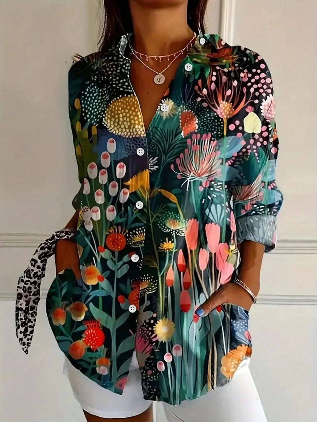 SADIE | COLORFUL PATTERN BLOUSE