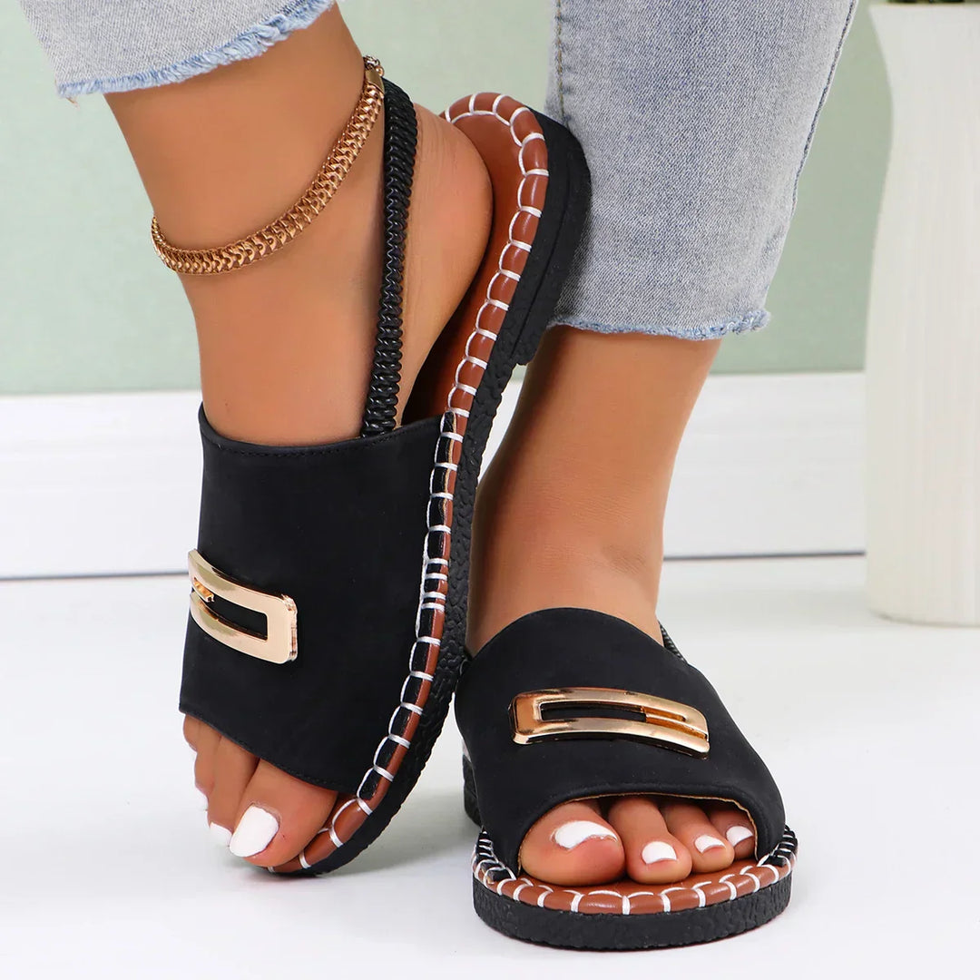 VIVIANA | COZY COMFORT ORTHOPEDIC WEDGE HEEL SANDALS