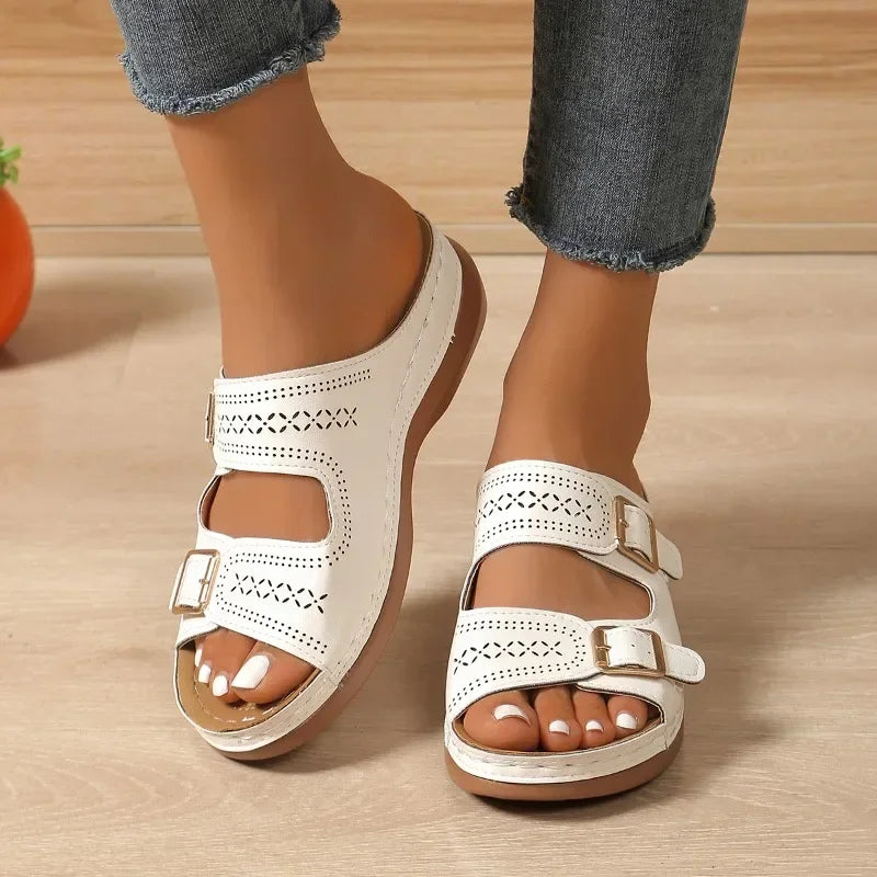 ARIELLE | COZY COMFORT ADJUSTABLE SANDALS