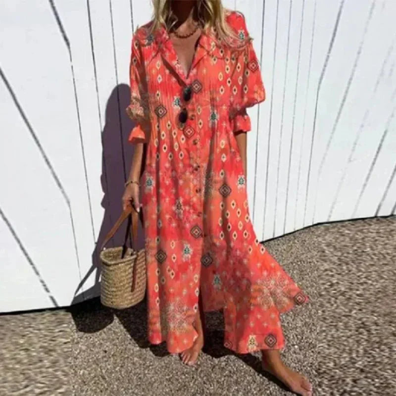RIMMEY | CHIC BEACHCOMBER BOHO DRESS