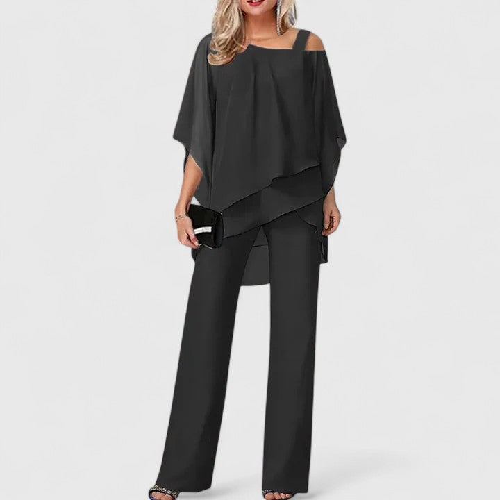 SERENITY | CHIC ELEGANT TWO-PIECE PANT SET