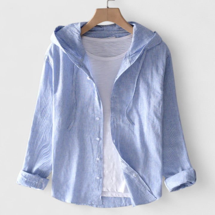 DEMI | ELEGANT HOODED BLOUSE