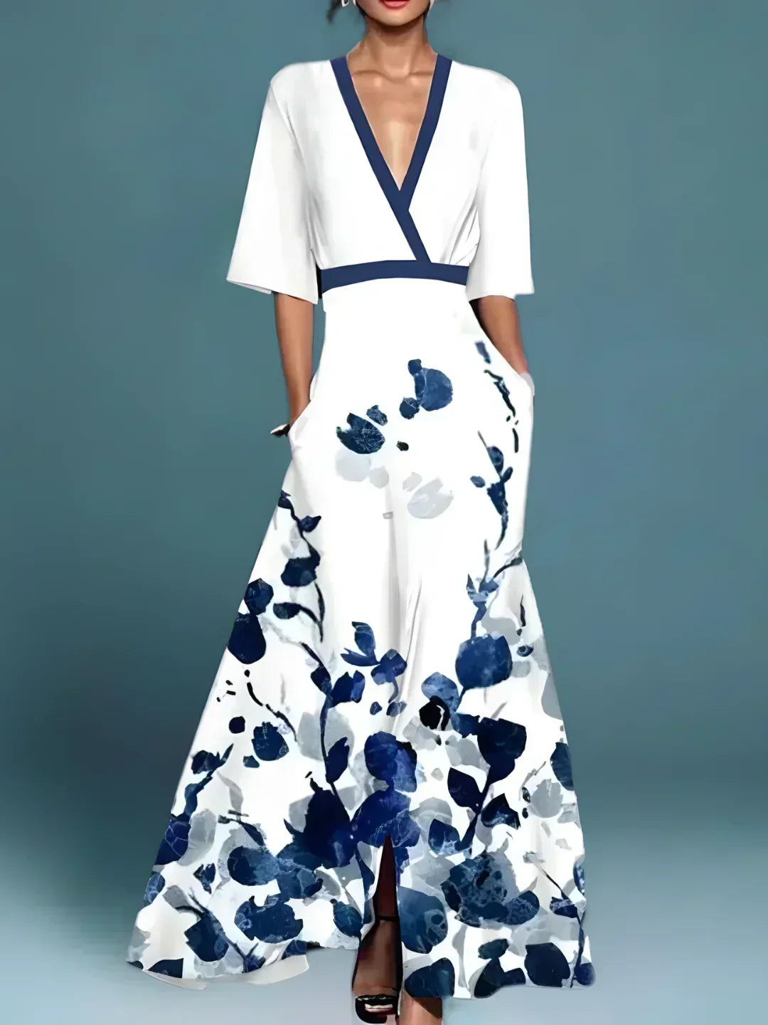 LAURE | ELEGANT CHIC FLORAL DRESS