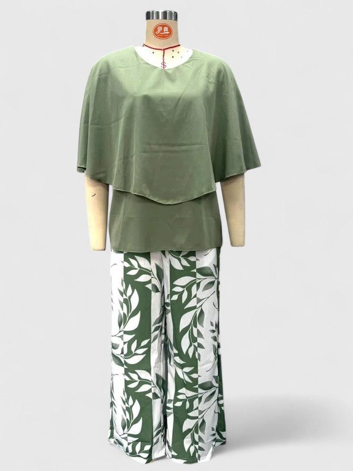 MARZYELLE | CHIC PRINTED TWO-PIECE SET