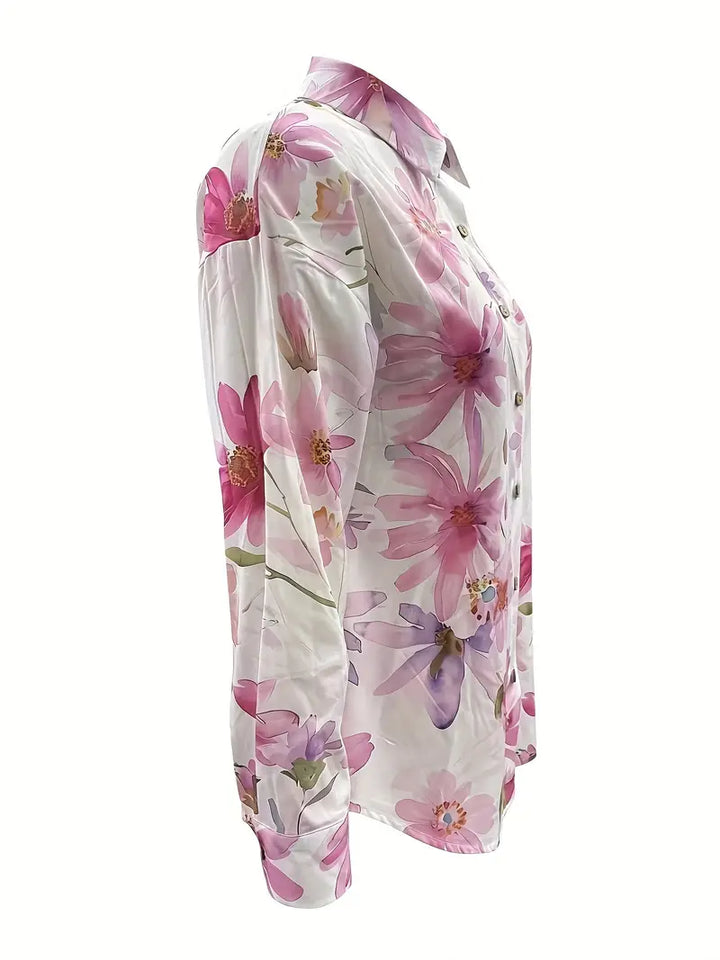 NANCY | LUXE LIGHTWEIGHT SUMMER FLORAL BLOUSE