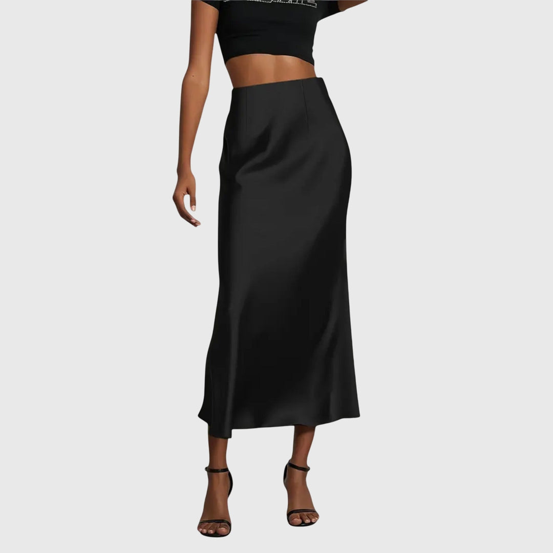 AMIRA | ELEGANT FISHTAIL MIDI SKIRT
