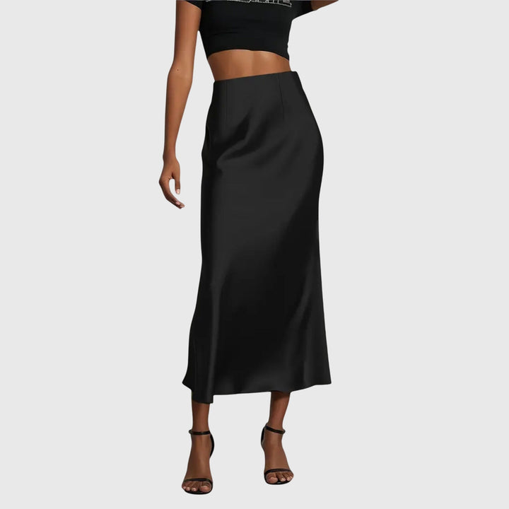 AMIRA | ELEGANT FISHTAIL MIDI SKIRT
