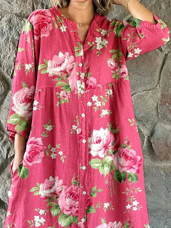 MADDIE | CHIC ART FLORAL DRESS