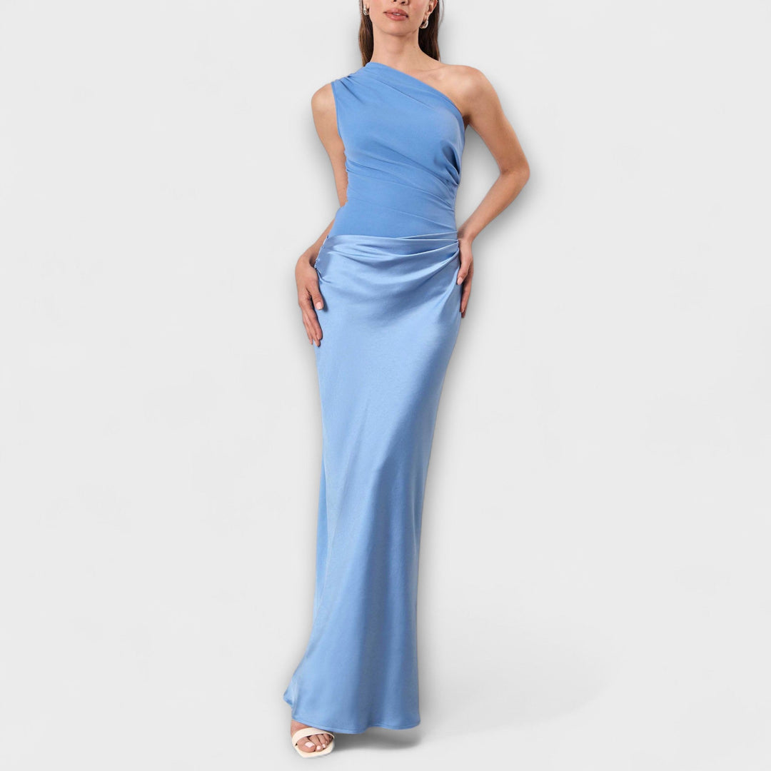 NATALIE | ELEGANT ONE-SHOULDER MAXI DRESS