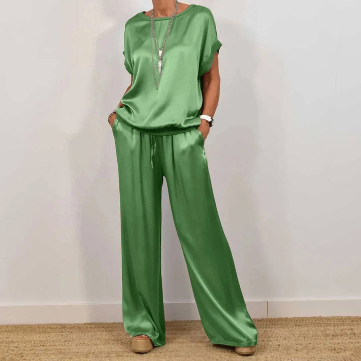 RAFA | ELEGANT SATIN TWO-PIECE SET