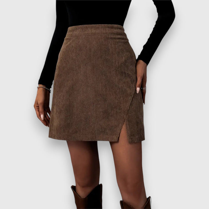 NOELIA | CHIC CORD MIDI SKIRT