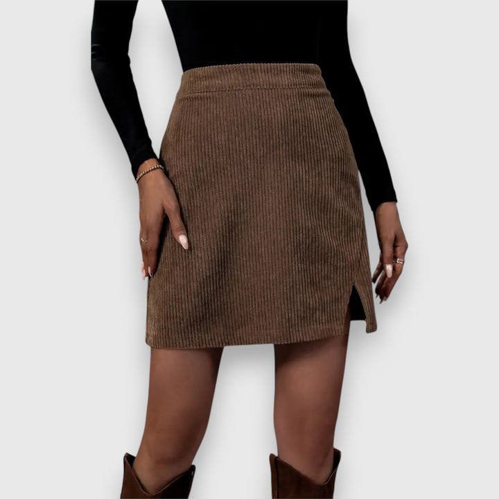 NOELIA | CHIC CORD MIDI SKIRT