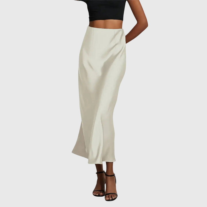 AMIRA | ELEGANT FISHTAIL MIDI SKIRT