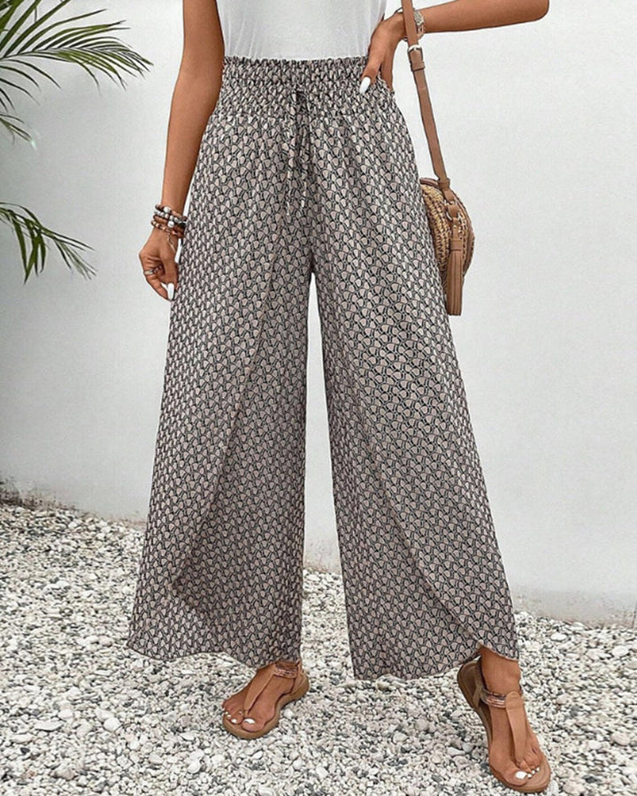 AVILA | CHIC GEOMETRIC WIDE-LEG PANTS