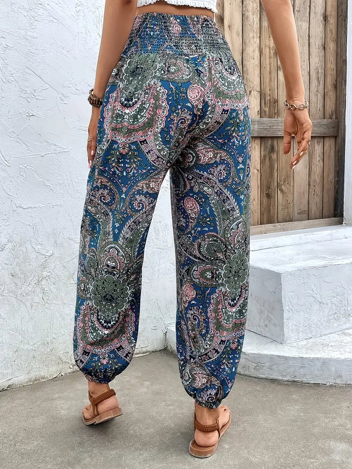GAELLE | CHIC BOHO HIGH-WAIST SUMMER PANTS