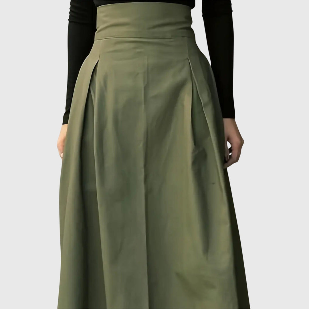 ELINA | CHIC A-LINE MIDI SKIRT