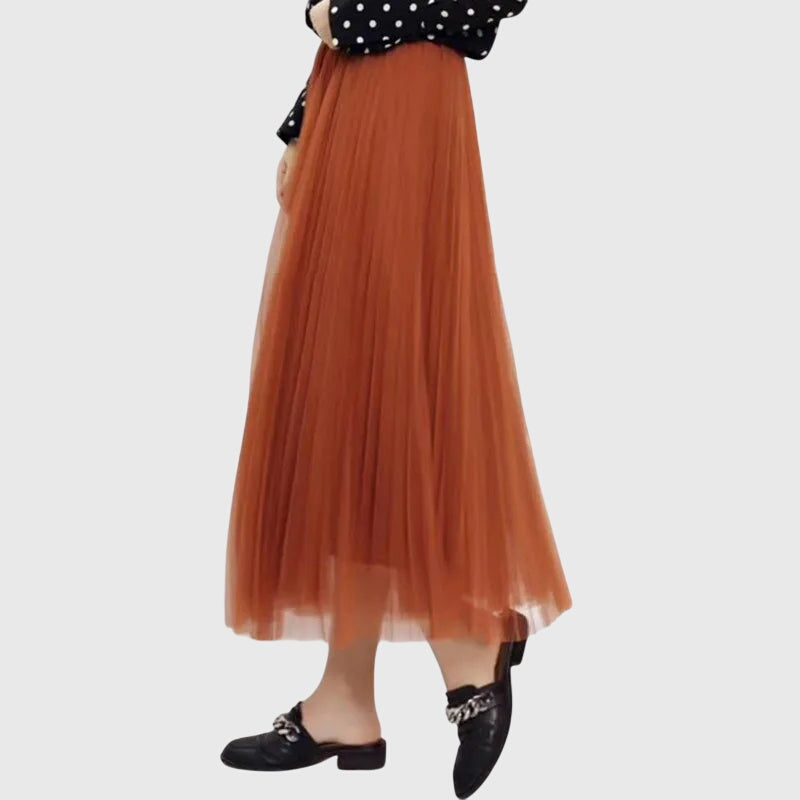 SOPHIA | CHIC TULLE MIDI SKIRT