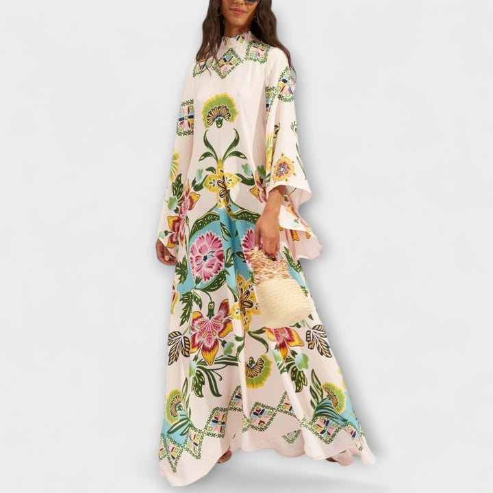 PATRICIA | ELEGANT FLORAL MAXI DRESS