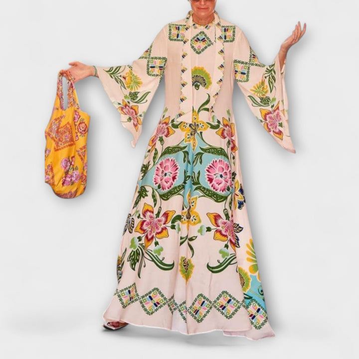PATRICIA | ELEGANT FLORAL MAXI DRESS