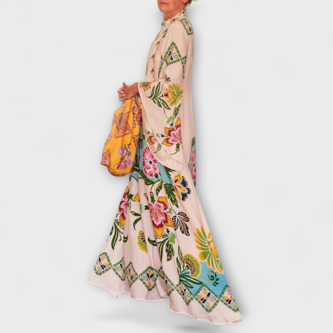 PATRICIA | ELEGANT FLORAL MAXI DRESS