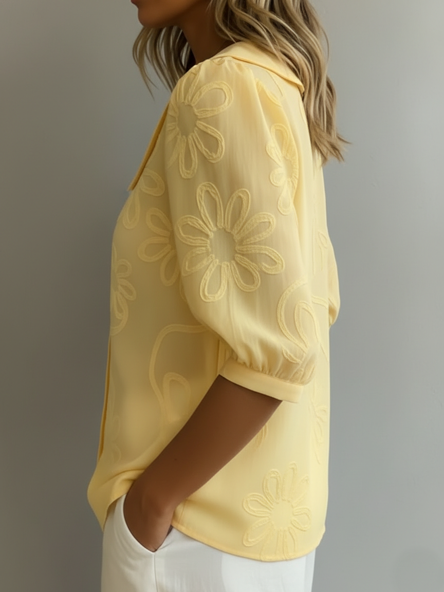 LORETTA | CHIC FLORAL LIGHTWEIGHT BLOUSE