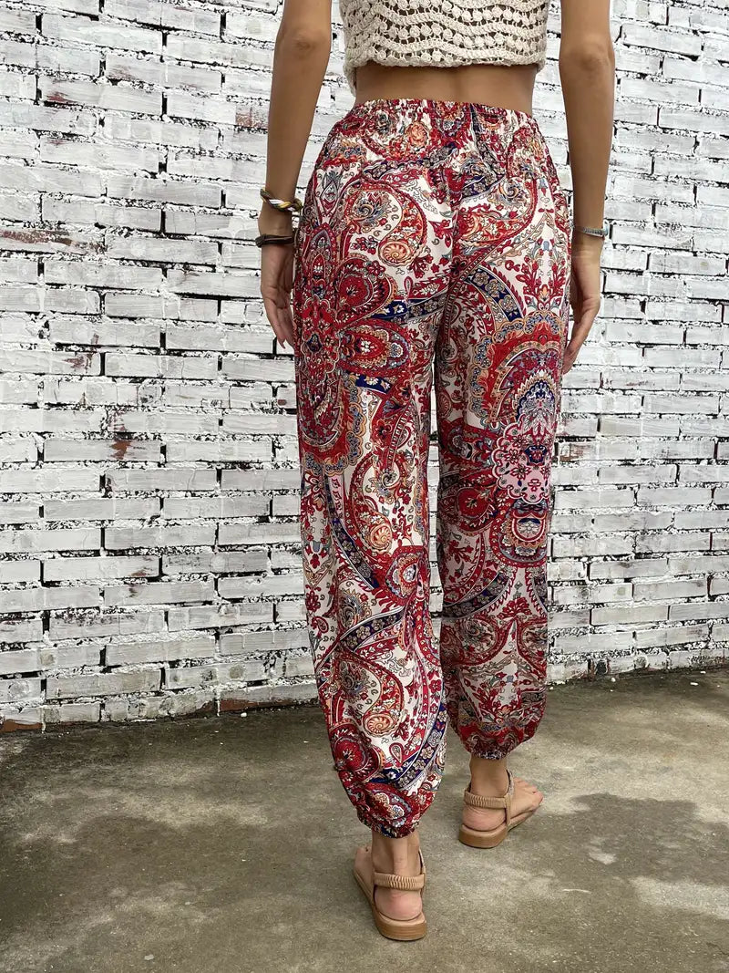 GAELLE | CHIC BOHO HIGH-WAIST SUMMER PANTS