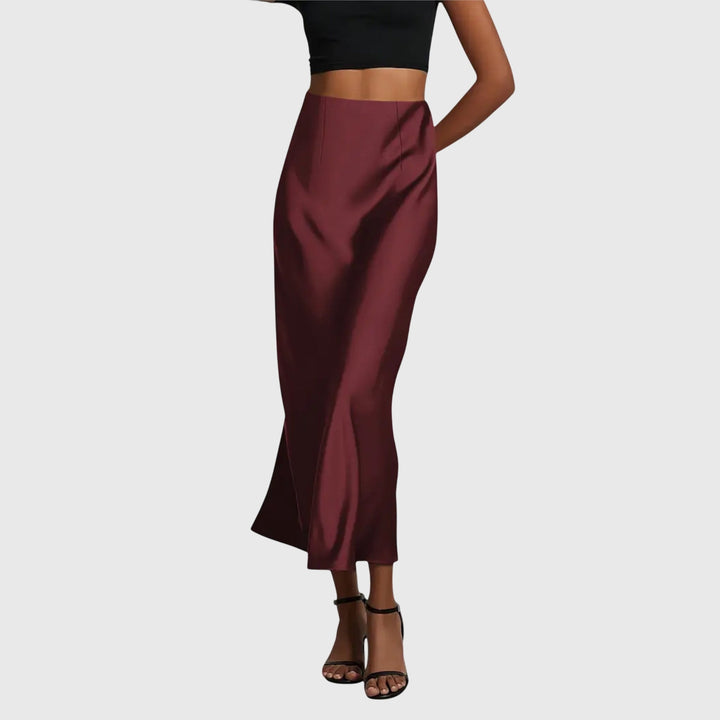 AMIRA | ELEGANT FISHTAIL MIDI SKIRT