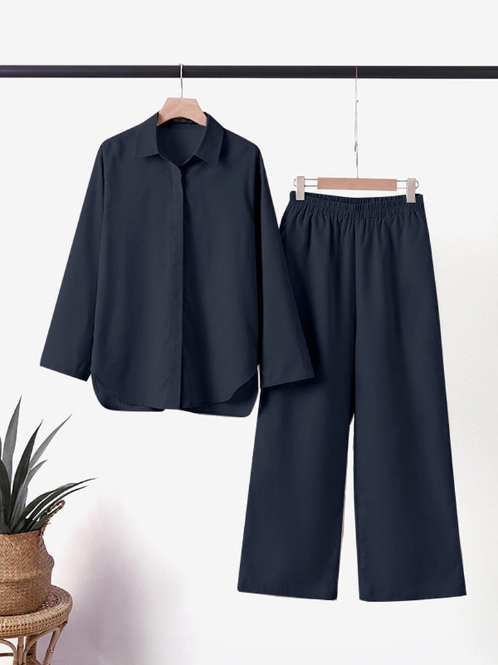 VERA | ELEGANT CLASSIC LINEN TWO-PIECE SET