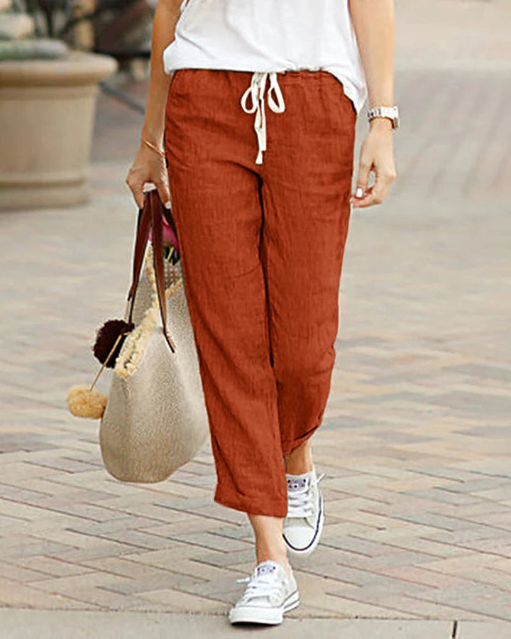 RINA | COMFY COTTON DRAWSTRING PANTS