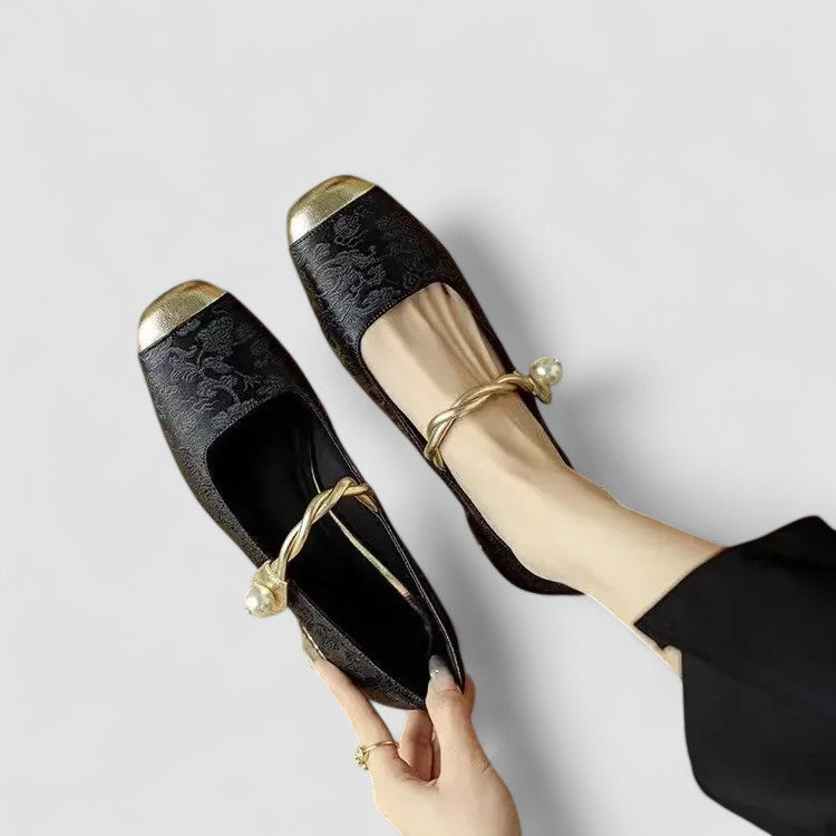 ANASTASIA | LUXE PEARL TWISTED MARY JANE HEELS