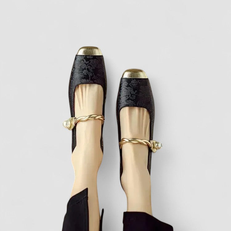 ANASTASIA | LUXE PEARL TWISTED MARY JANE HEELS