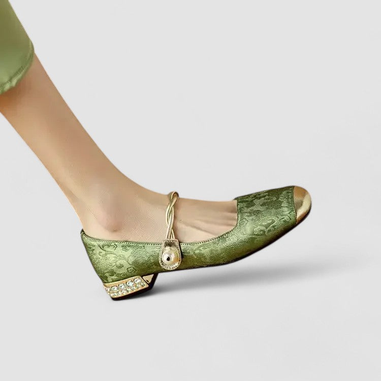 ANASTASIA | LUXE PEARL TWISTED MARY JANE HEELS
