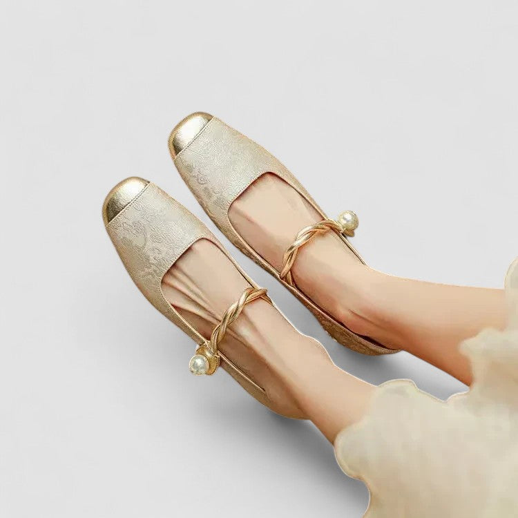 ANASTASIA | LUXE PEARL TWISTED MARY JANE HEELS