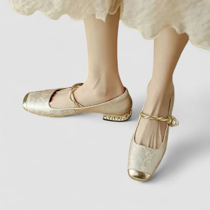ANASTASIA | LUXE PEARL TWISTED MARY JANE HEELS