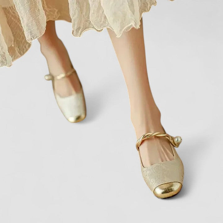ANASTASIA | LUXE PEARL TWISTED MARY JANE HEELS