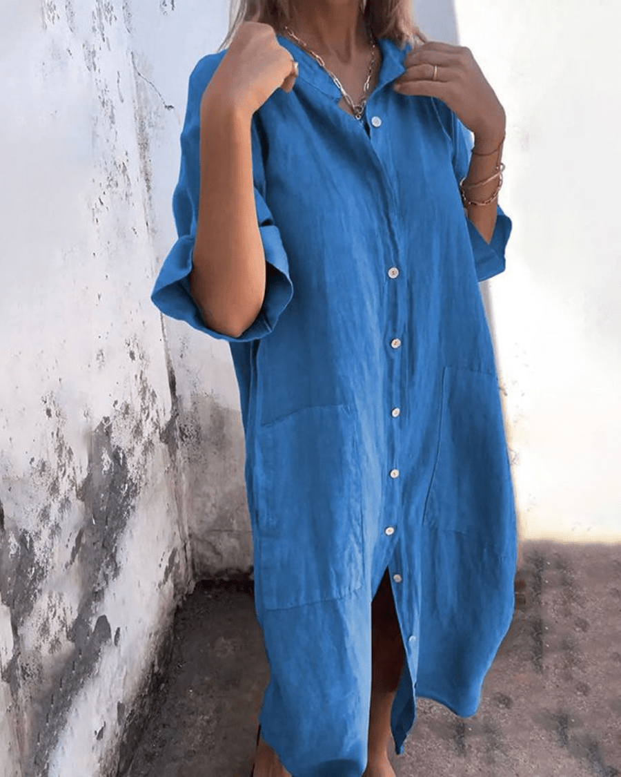CHARLOTTE | COZY BREEZY SHIRT DRESS