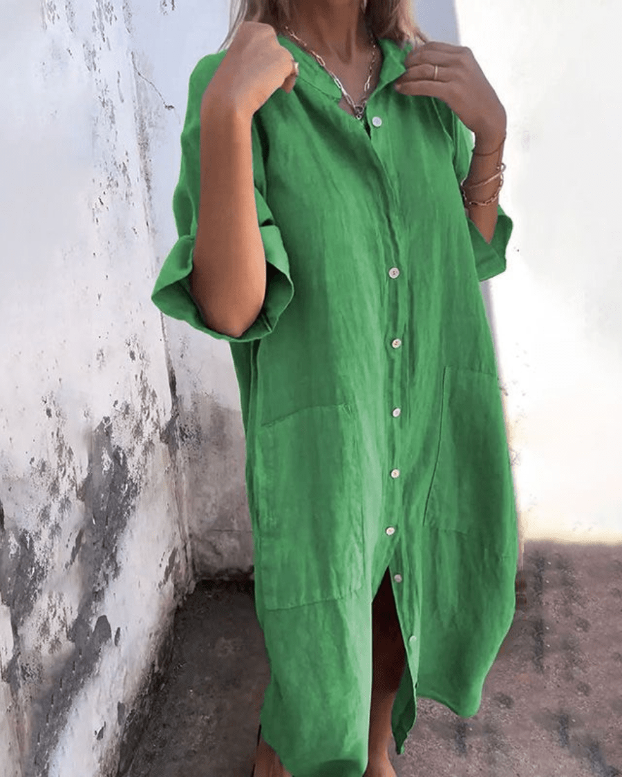 CHARLOTTE | COZY BREEZY SHIRT DRESS