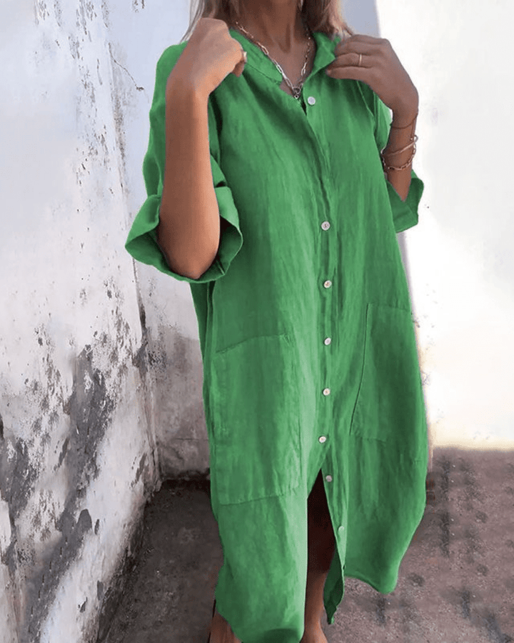 CHARLOTTE | COZY BREEZY SHIRT DRESS