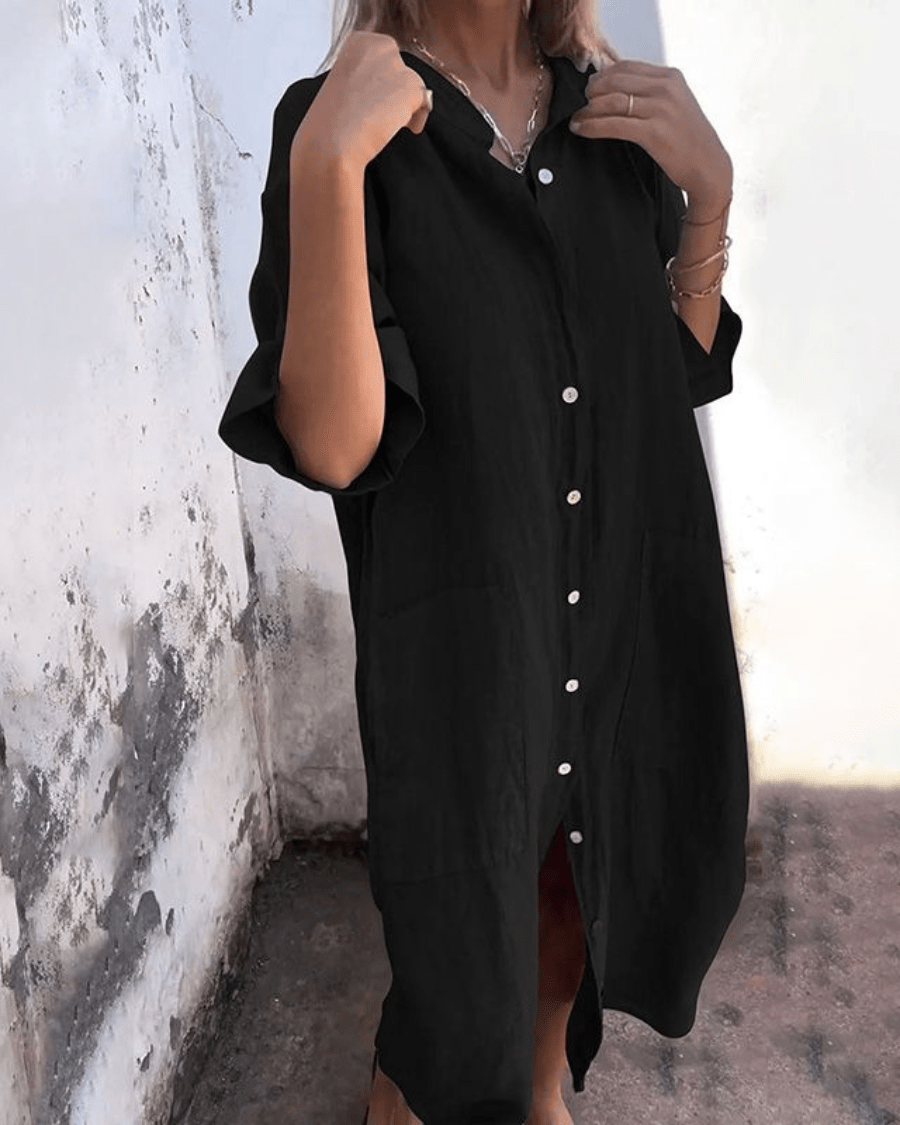 CHARLOTTE | COZY BREEZY SHIRT DRESS