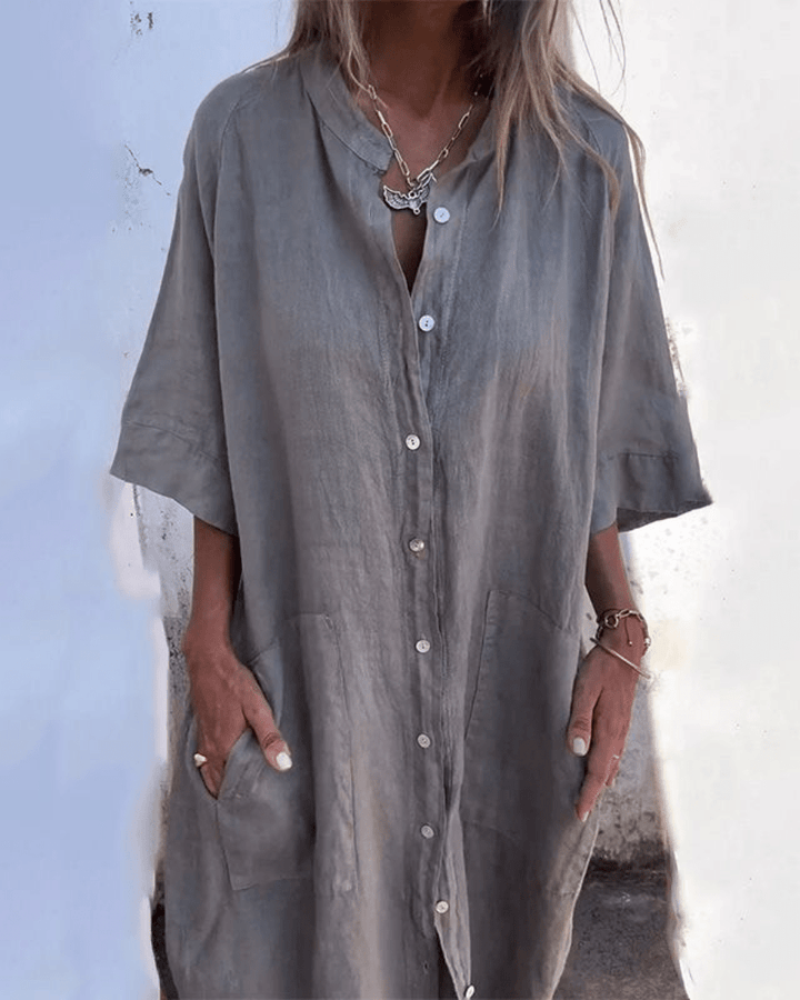 CHARLOTTE | COZY BREEZY SHIRT DRESS