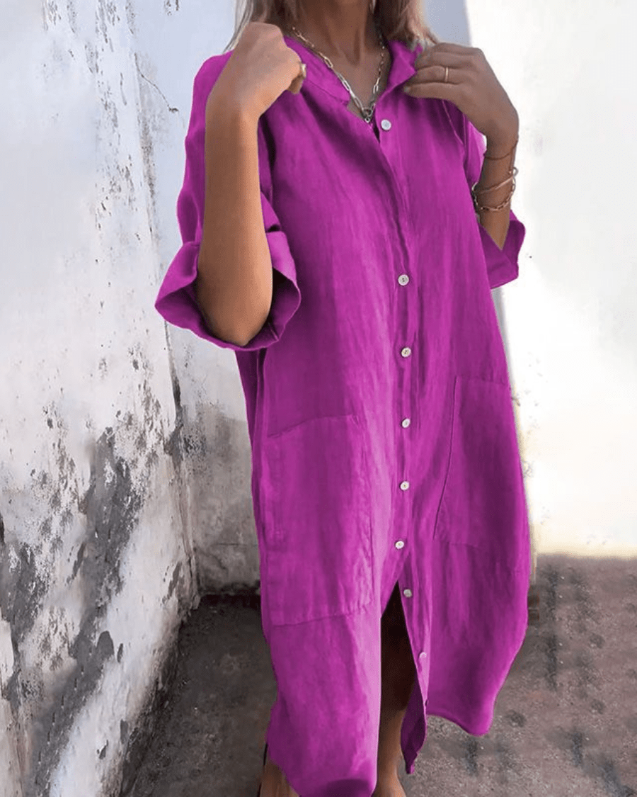 CHARLOTTE | COZY BREEZY SHIRT DRESS