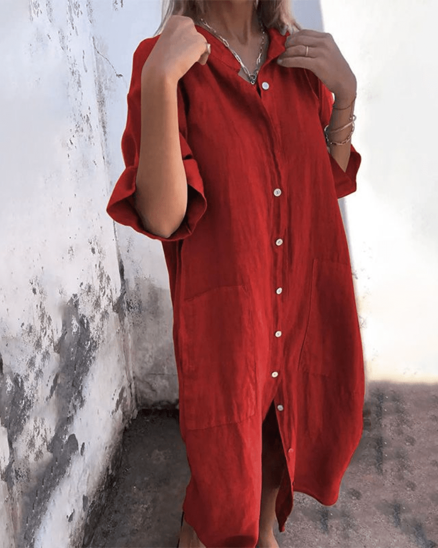 CHARLOTTE | COZY BREEZY SHIRT DRESS