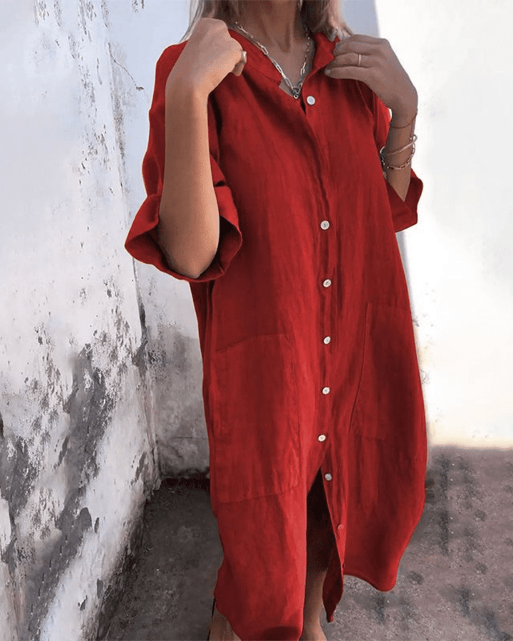 CHARLOTTE | COZY BREEZY SHIRT DRESS