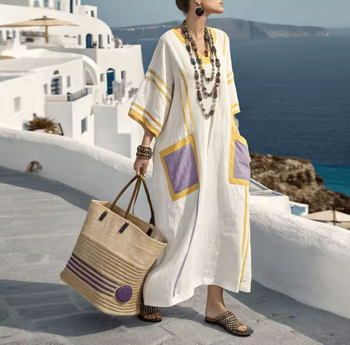 ALLISON | ELEGANT LONG STRAND SUMMER DRESS