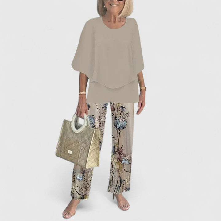 MARZYELLE | CHIC PRINTED TWO-PIECE SET