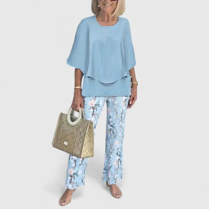 MARZYELLE | CHIC PRINTED TWO-PIECE SET