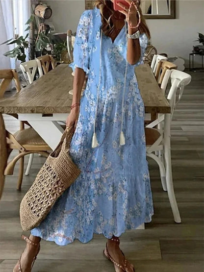 LISA | CHIC BOHO A-LINE DRESS