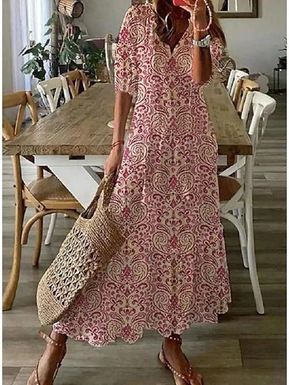 LISA | CHIC BOHO A-LINE DRESS