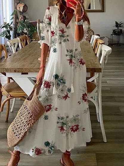 LISA | CHIC BOHO A-LINE DRESS